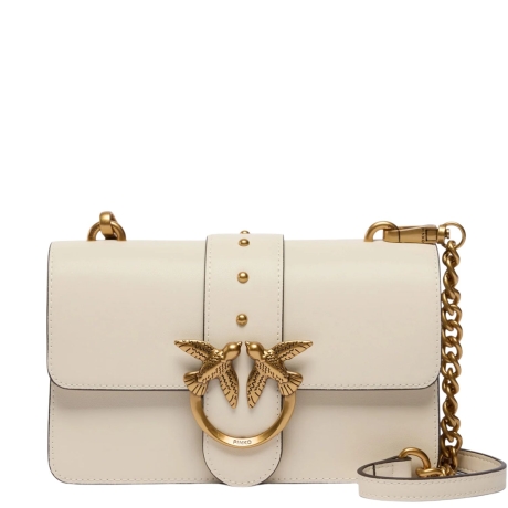 LOVE ONE MINI in pelle avorio oro