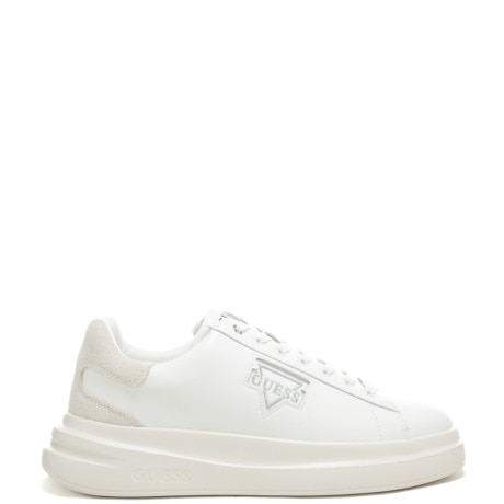 sneakers da uomo con inserto in suede ton sur ton sul retro bianche 