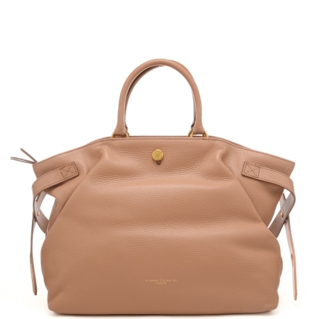 borsa a mano da donna claudette in vera pelle beige 
