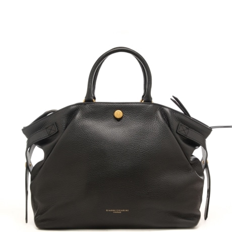 borsa a mano da donna claudette in vera pelle nera 