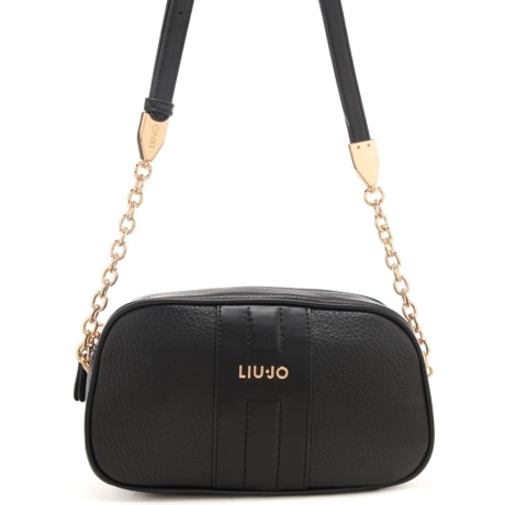 borsa camera case da donna con inserto centrale ton sur ton nera 