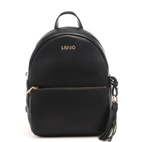 zaino da donna piccolo con tasca frontale nero 