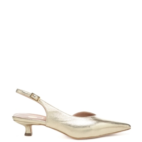 scarpe da donna CHANEL A V con design semi APERTO platino