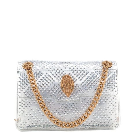 borsa a tracolla da donna mini kensington con strass all over 