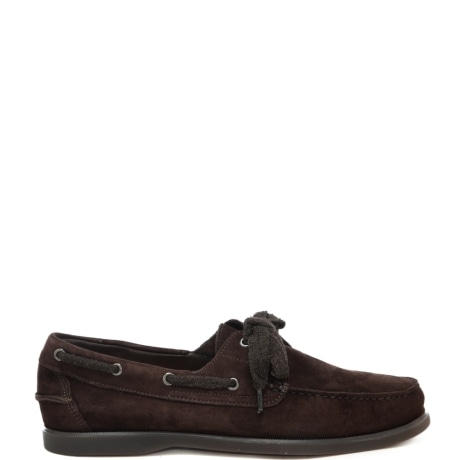 mocassini da uomo amalfi in suede marroni 