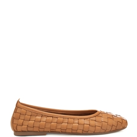 scarpe basse da donna in pelle intrecciata cocco