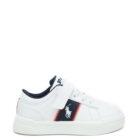 sneakers da  bambino FRAZIER II con dettagli in tessuto ricamato a contrasto colore bianche