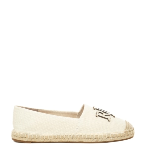 scarpe basse da donna CAMERYN con fondo in tessuto intrecciato bianco natural