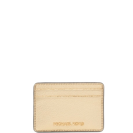 portacarte piccolo da donna con effetto bottalato laminato oro