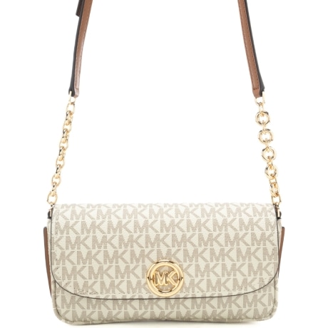 borsa a tracolla da donna con stampa logo 4G all over vanilla acorn