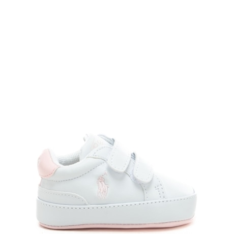 sneakers da bambina heritage court bianco rosa 