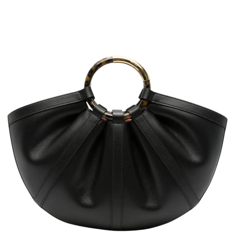 borsa a mano da donna shell con sacca interna a contrasto con coulisse nera 