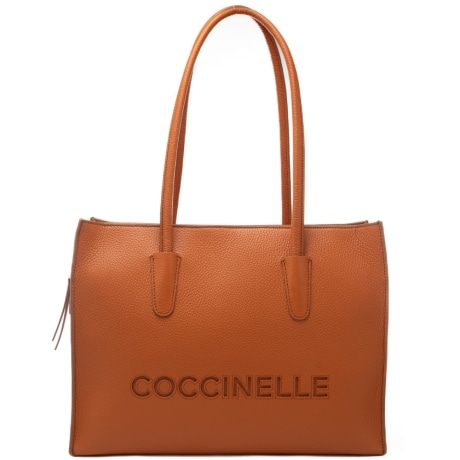 borsa a spalla da donna myrtha 26 in vera pelle martellata mattone