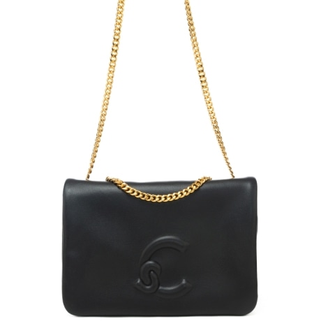 borsa a tracolla da donna dulse in vera pelle nera 