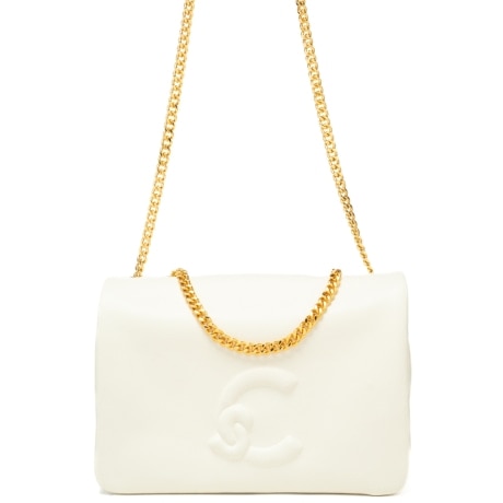 borsa a tracolla da donna dulse in vera pelle bianca