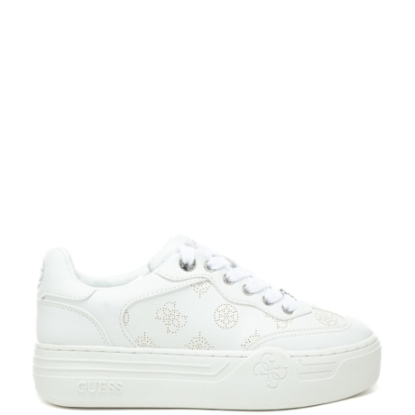 sneakers da donna con logo 4G laminato sul retro bianche 
