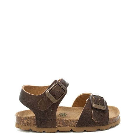 sandali da bambino aria con fascetta cut-out e cinturino in vera pelle testa di moro