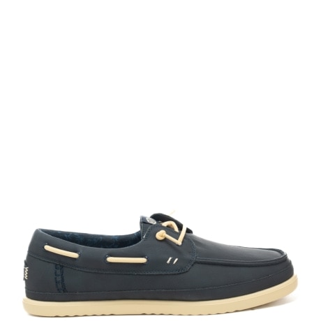 mocassini da uomo con tomaia in pelle sintetica blu navy blazer 