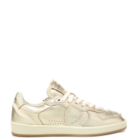 sneakers da donna PGAL LOW in vera pelle platino