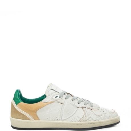 sneakers da uomo PGAL LOW con inserti a contrasto colore bianco verde