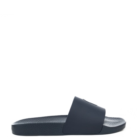 ciabatte da uomo POLO SLIDE con dettagli a contrasto colore blu navy bianco