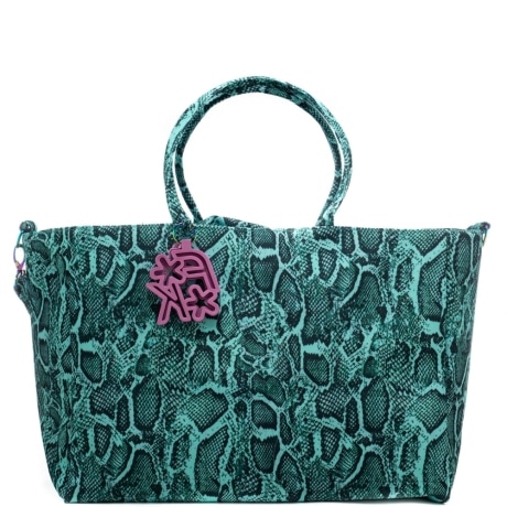 BEACHBAG da donna con stampa pitonata multi
