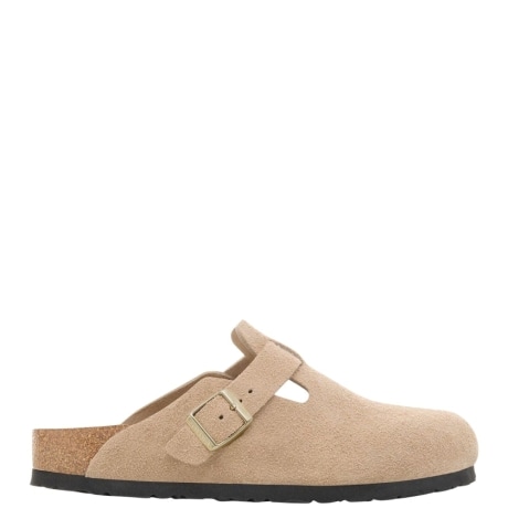 sabot da donna boston in vera pelle sabbia