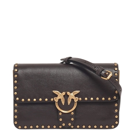 Borsa a tracollA da donna LOVE ONE SLOUCHY in pelle MARRONE