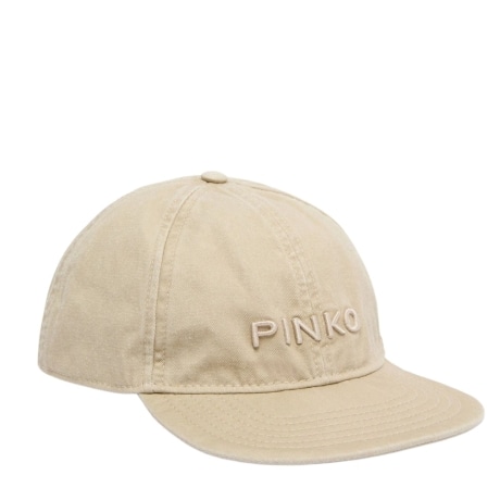 PINKO CAPPELLINO CON VISIERA EFFETTO SCOLORITO BEIGE
