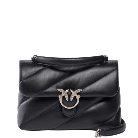 borsa media a tracolla love bag puff maxi quilt new buckle nero acciaio