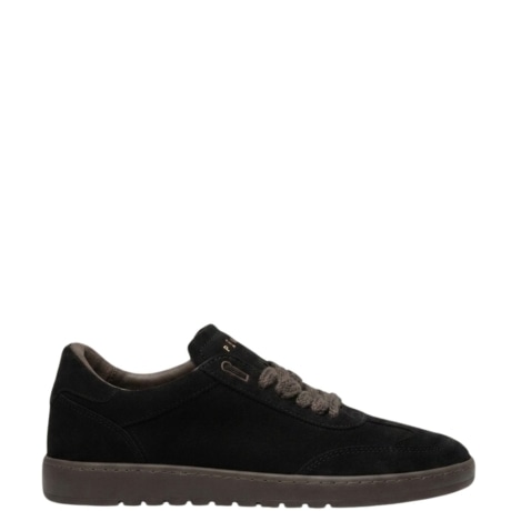 Sneakers uomo Piumha Studio in pelle scamosciata con dettagli a contrasto nero