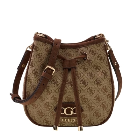 Mini Secchiello Samantha LATTE LOGO BROWN
