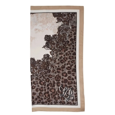 Foulard grande con stampa animalier