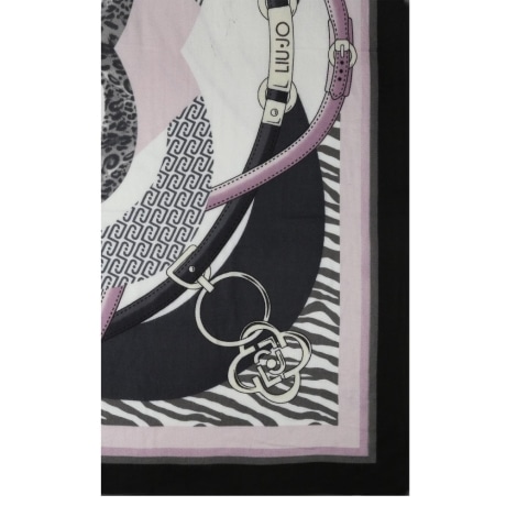 FOULARD METAL MIX ANIMALIER NERO