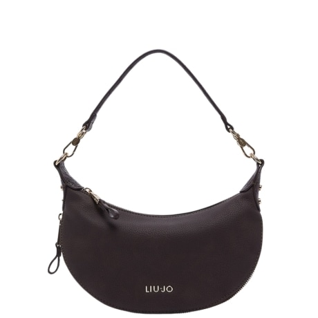 Borsa a spalla hobo piccola in pelle marrone