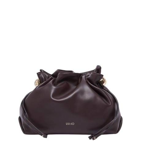 Borsa a spalla Riccy media in pelle vinaccia