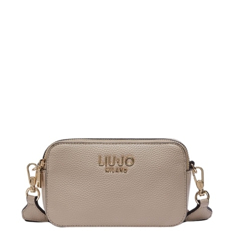 Borsa a tracolla piccola in pelle crema