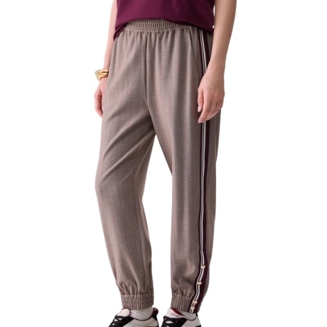 Pantaloni jogging con tape laterale