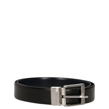 Cintura reversibile da uomo in pelle NERA