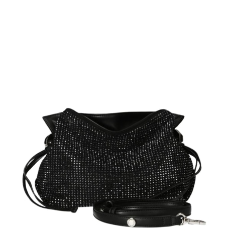 Borsa a mano Riccy piccola con strass nera