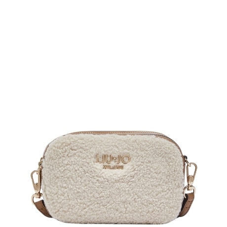 Borsa a tracolla Liu Jo Camera Bag piccola color crema bicolore