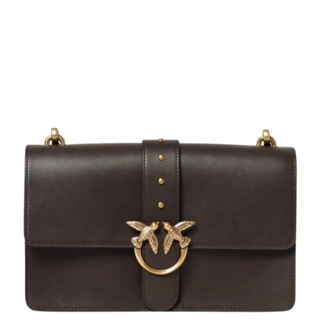 Borsa a mano media Love Bag One in pelle New Buckle MARRONE