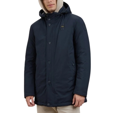 PARKA CON CAPPUCCIO REMOVIBILE CHESTER blu