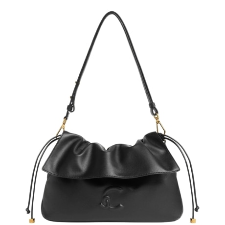 BORSA A SPALLA Lidia small IN PELLE NERA