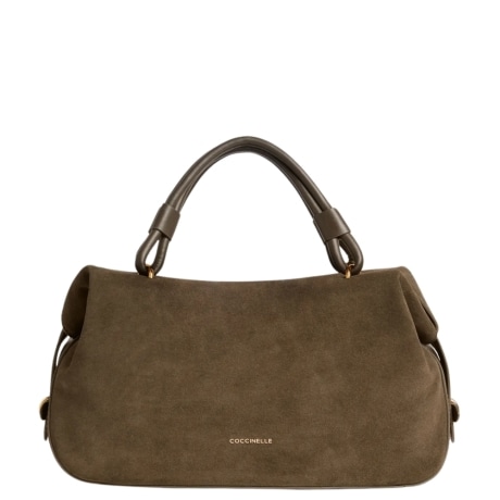 BORSA A TRACOLLA Lizzie small IN CAMOSCIO FANGO
