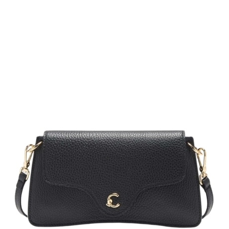 borsa a tracolla C-me Mini in pelle nera