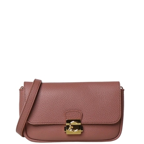 borsa a mano C-Me Lock mini in pelle rosa