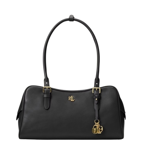 bauletto marcy grande in pelle nera
