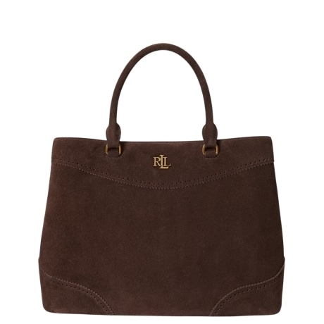 bauletto marcy grande in camoscio marrone