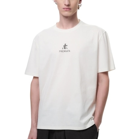 T-shirt in cotone con dettagli bonded CLOUD